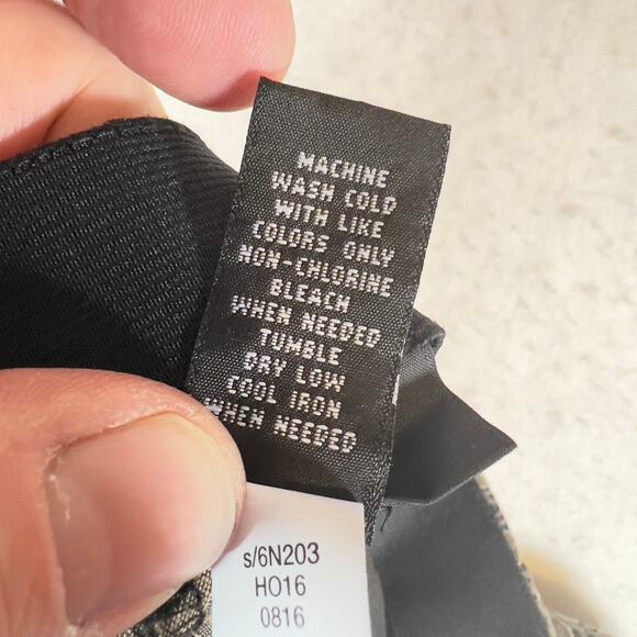 Alfani Ankle Pants Woman's 10 (9" Rise) Brown Geometric Tear Drops Elastic Waist - Picture 13 of 14